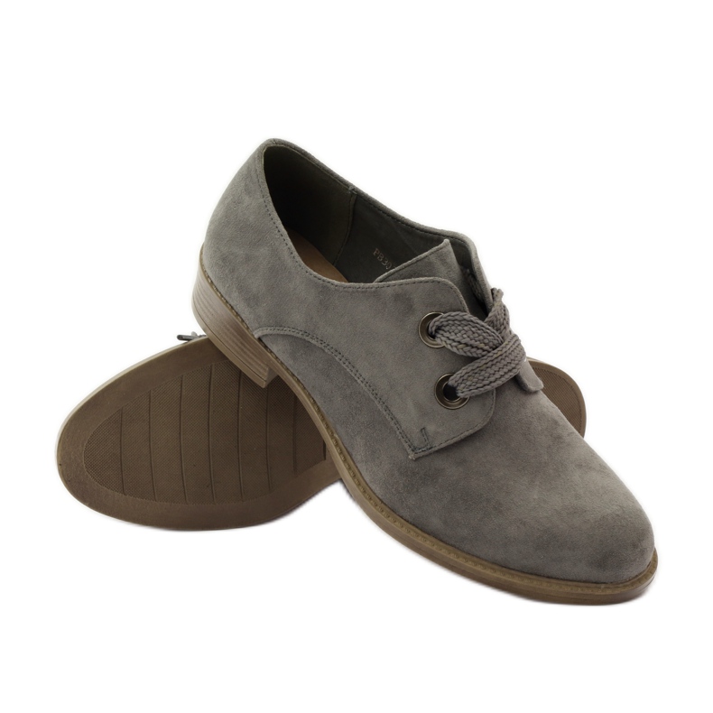 Scarpe da donna in camoscio Sergio Leone 303 grigio 3