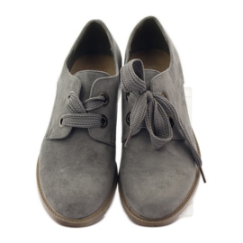 Scarpe da donna in camoscio Sergio Leone 303 grigio 4