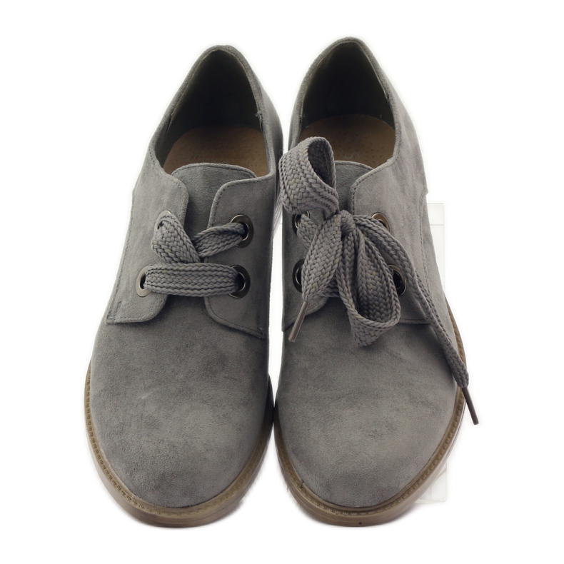 Scarpe da donna in camoscio Sergio Leone 303 grigio 4