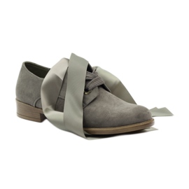 Scarpe da donna in camoscio Sergio Leone 303 grigio 5