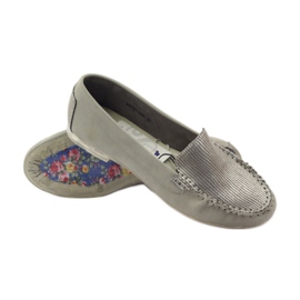 Mocassini Sergio Leone 721 in camoscio grigio 3