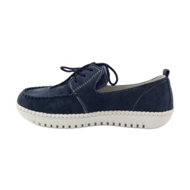 Scarpe Creepers in pelle Filippo 020 blu navy 2