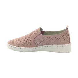 Slipony in pelle Filippo 063 rosa 2