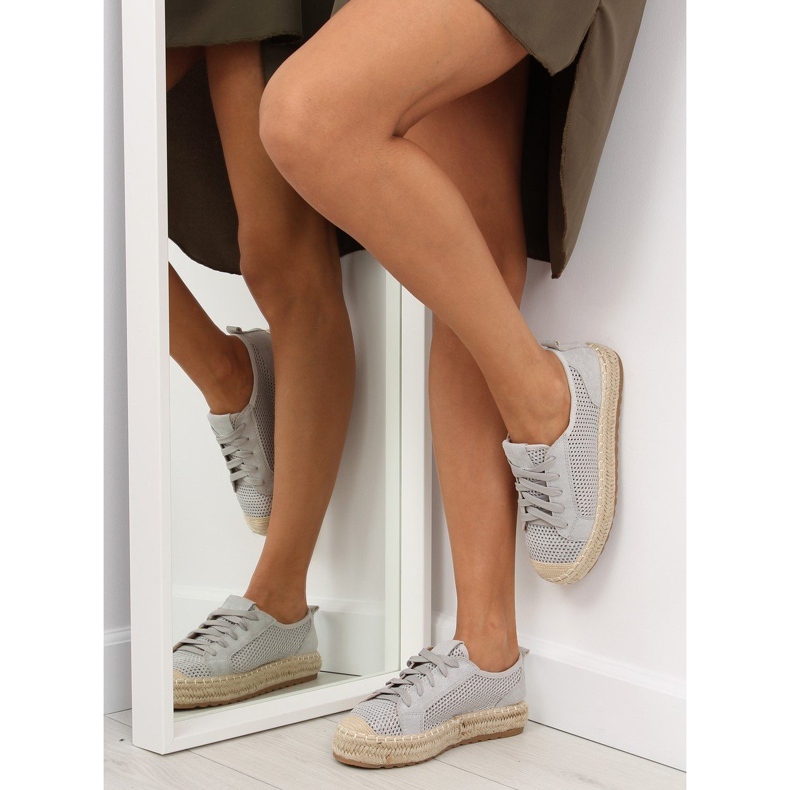 Sneakers espadrillas grigie BB06P Grigio 1