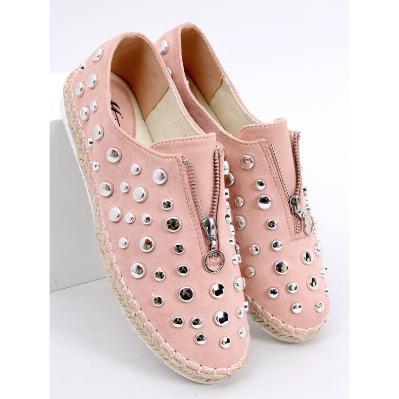 Espadrillas con borchie rosa 9039-28 Pink 1