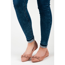 Seastar Ballerina In Pelle Scamosciata In Spitz rosa 1