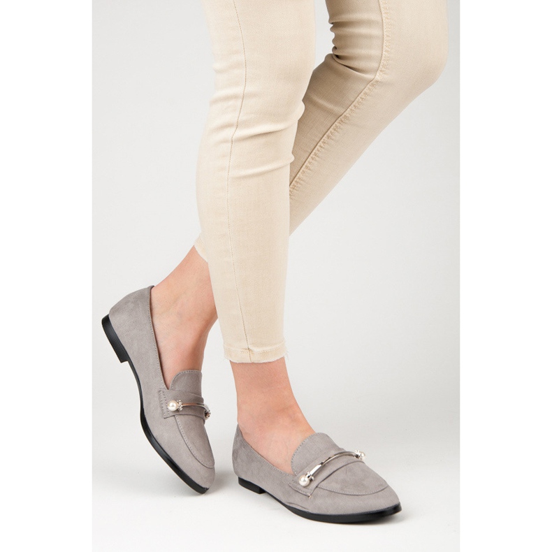 Seastar Mocassini Con Perle grigio 2