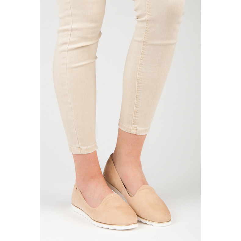 Vices Morsetti per ballerine slip-on in camoscio marrone 1