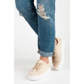 Seastar Sneakers in pelle scamosciata sulla piattaforma marrone 2