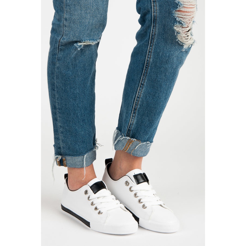 Sneakers con lacci bianco 1