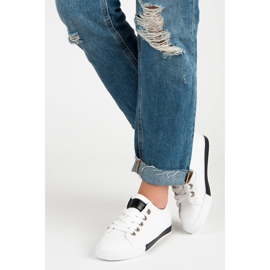 Sneakers con lacci bianco 2