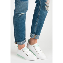 Sneakers con lacci bianca 1