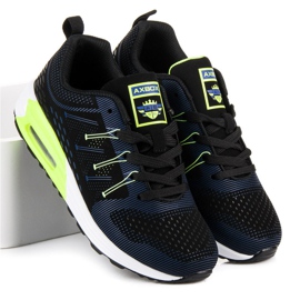 Ax Boxing Scarpe sportive comode nero blu verde 1