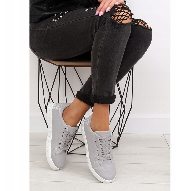 Grigio Sneakers grigie da donna SU09p Grigio 1