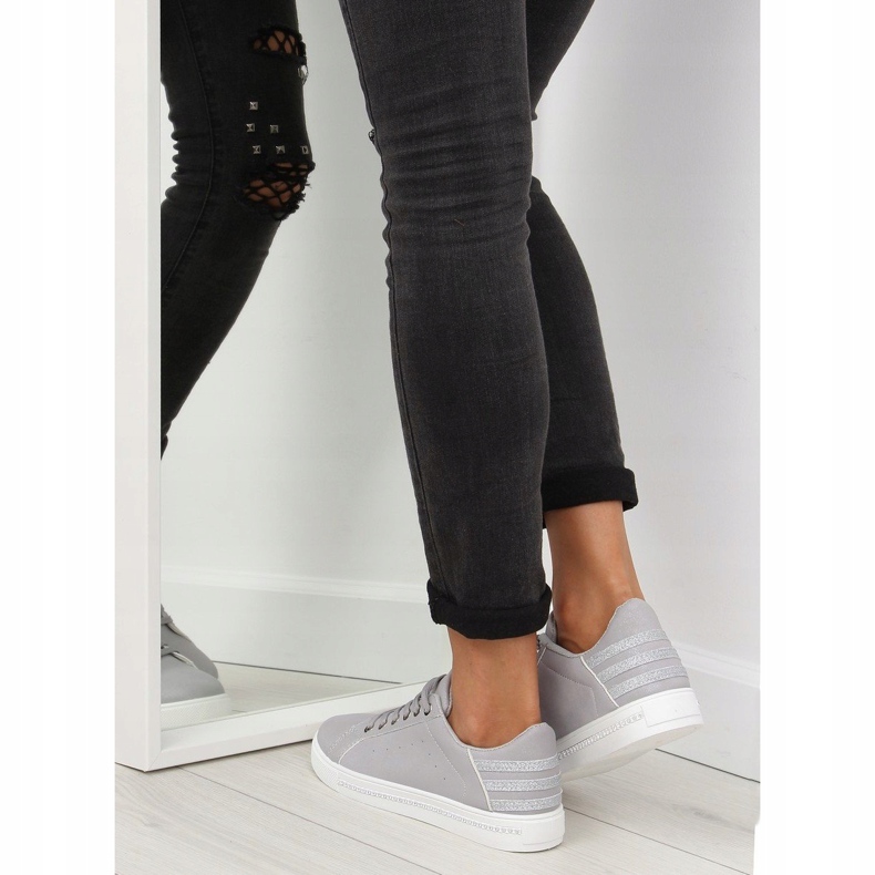 Grigio Sneakers grigie da donna SU09p Grigio 2