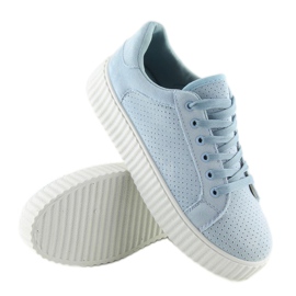 AX02 Sneakers blu creepers blu 2