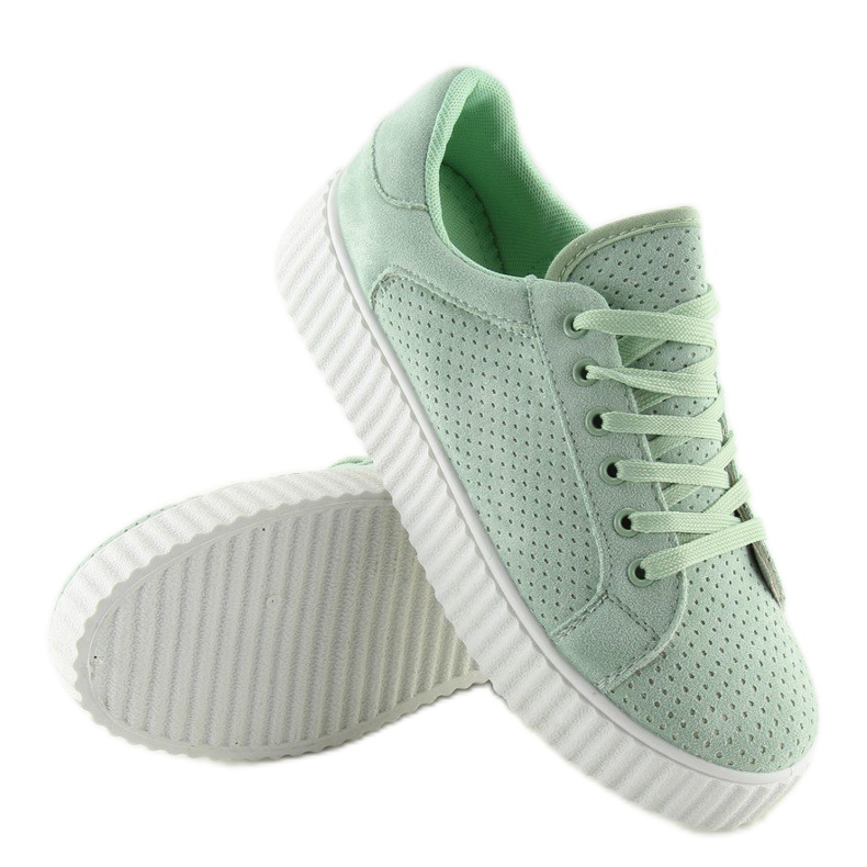 AX02 Sneakers creepers verdi verde 1