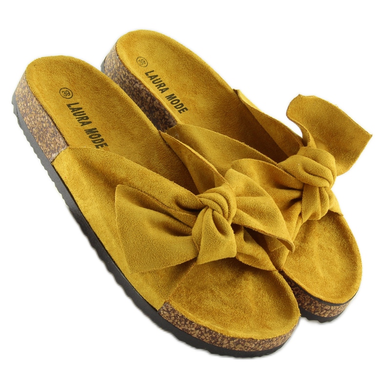 Ciabatte in sughero gialle LS-90 gialle giallo 1