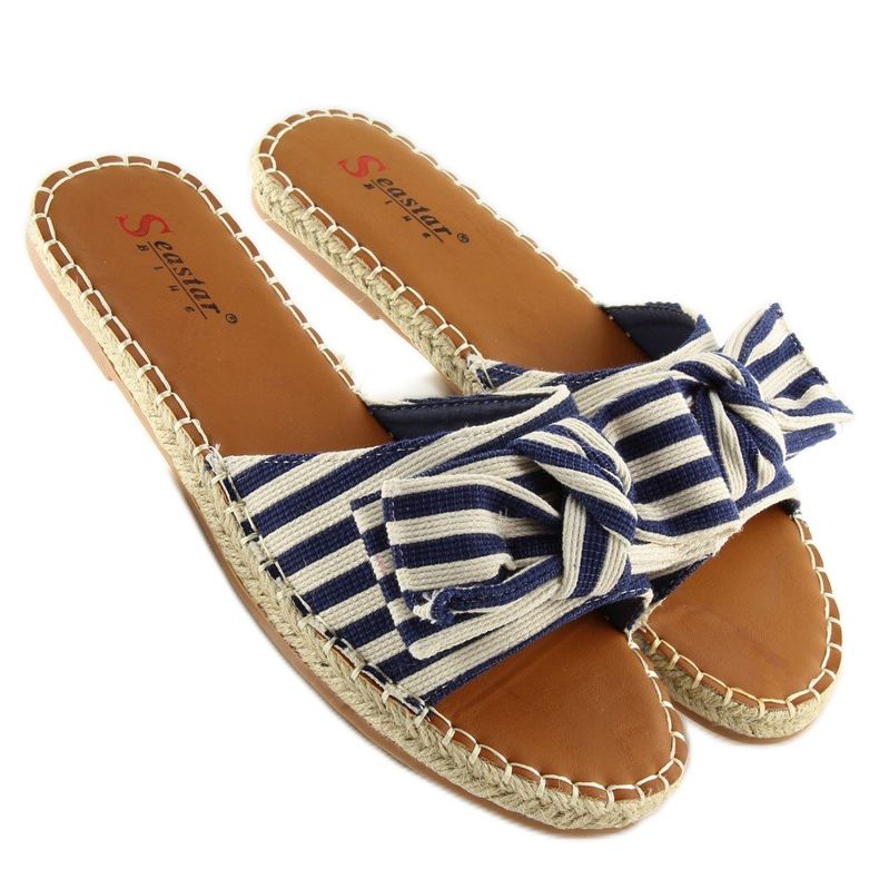LL-133P D.BLUE pantofole espadrillas blu navy 1