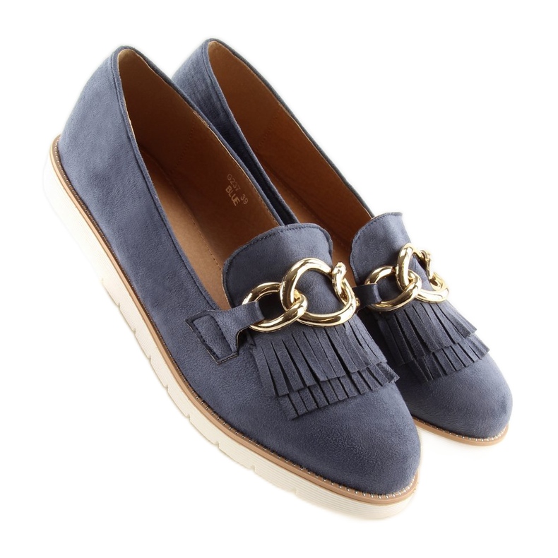 Mocassini da donna blu navy G237 blu 1