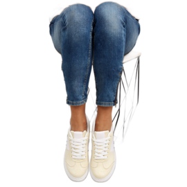 Sneakers da donna giallo pastello C928-36 Giallo 1