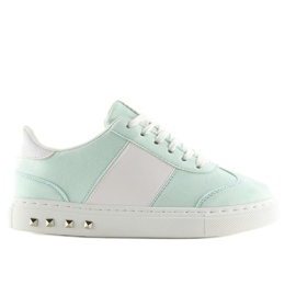 Sneakers da donna verde menta pastello 2
