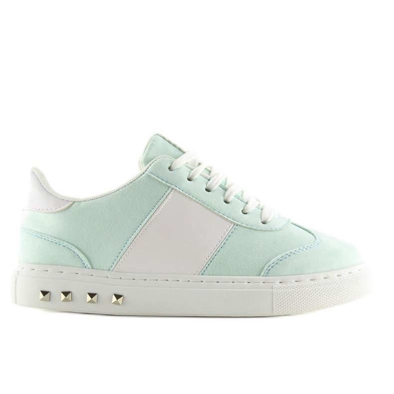 Sneakers da donna verde menta pastello 2