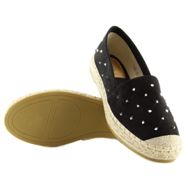 Espadrillas nere con borchie 5481 nere nero 1