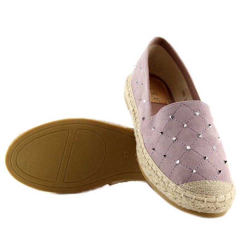 Espadrillas con borchie viola 5481 Purple 1