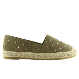 Espadrillas Verdi con borchie 5481 Verdi verde 2