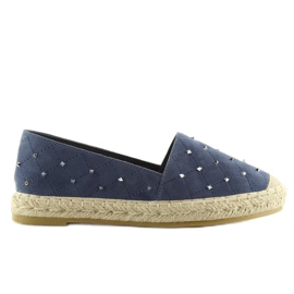 Espadrillas con borchie blu navy 5481 2