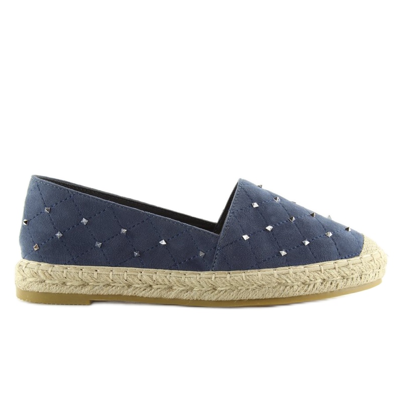 Espadrillas con borchie blu navy 5481 2