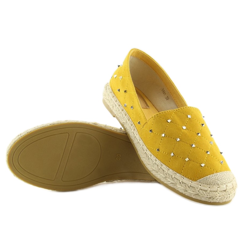 Espadrillas gialle con borchie giallo 5481 Giallo 1