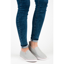 Slip su scarpe da ginnastica grigio 1