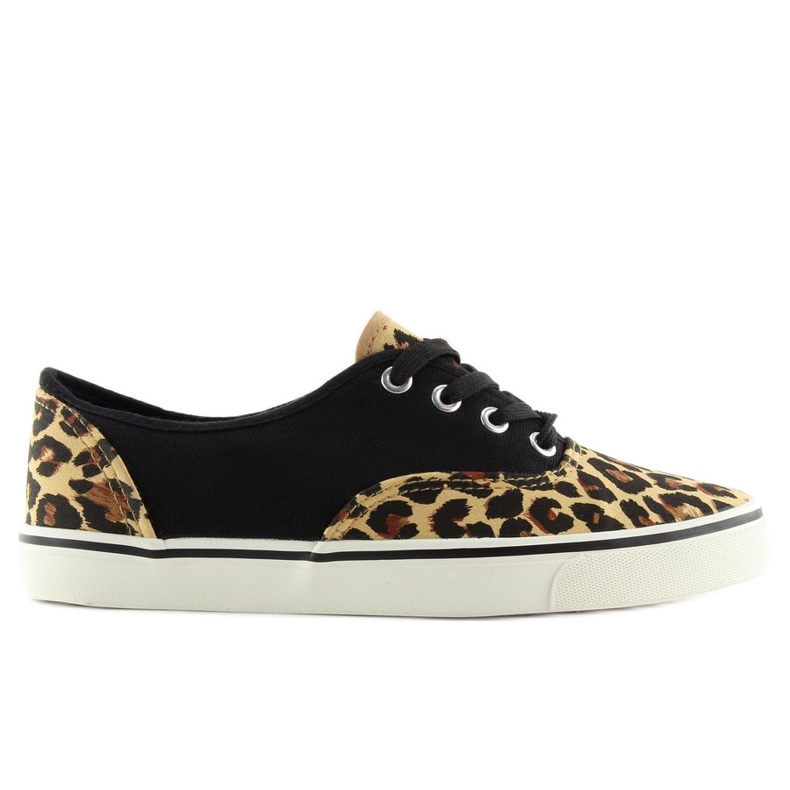 Sneakers stringate K-75 Marrone/leop nero 1