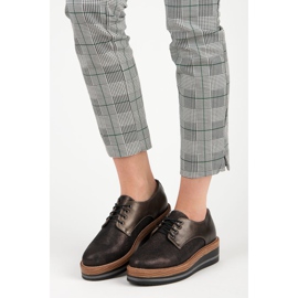 Kylie Eleganti scarpe con zeppa marrone 1