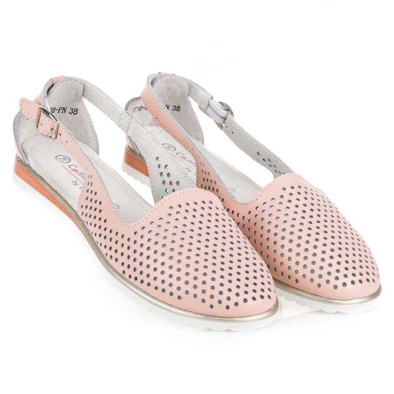 Sandali vinceza traforati rosa 2