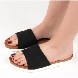 Ciabattine vinceza in camoscio nero 2