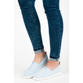 Seastar Slipons in camoscio blu 1