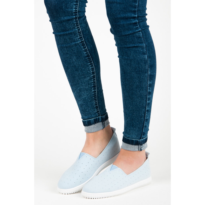 Seastar Slipons in camoscio blu 1