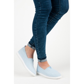 Seastar Slipons in camoscio blu 2