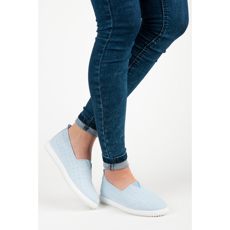 Seastar Slipons in camoscio blu 2