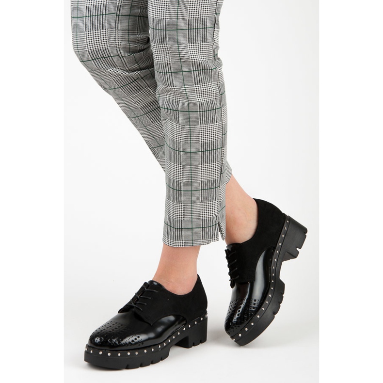 Kylie Scarpe nere come la roccia nero 2