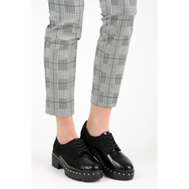 Kylie Scarpe nere come la roccia nero 1
