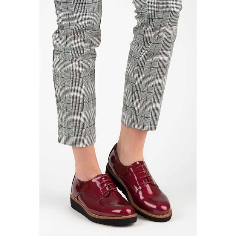 Kylie Scarpe laccate bordeaux rosso 1