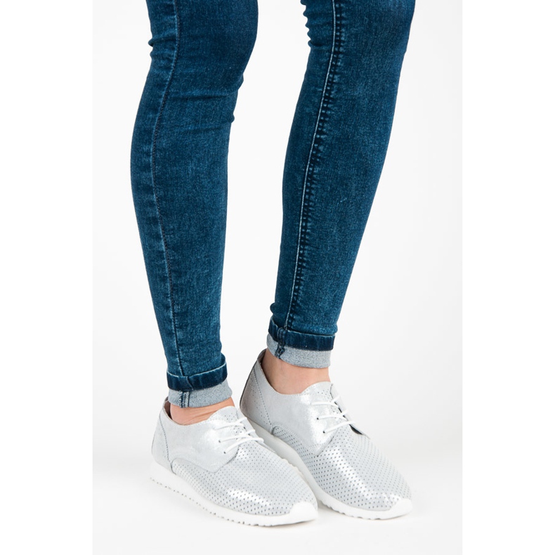 Scarpe VInceZA allacciate grigio 1