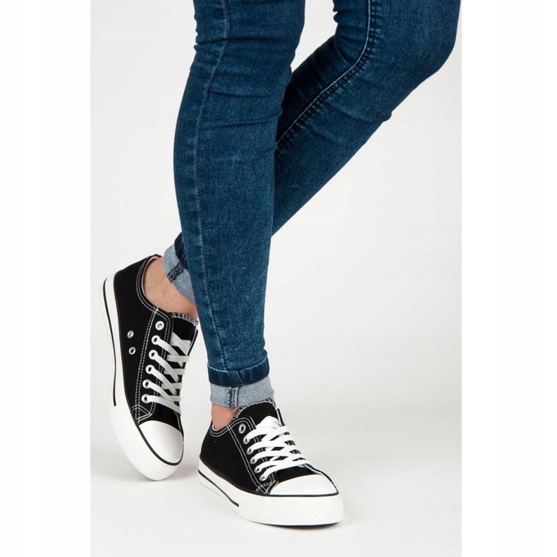 Sneaker letane nere da donna nero 2