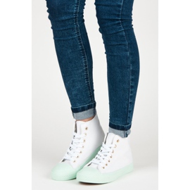 Coura Sneakers sopra la caviglia bianco 1