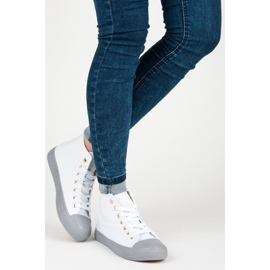 Coura Sneakers sopra la caviglia bianca 2