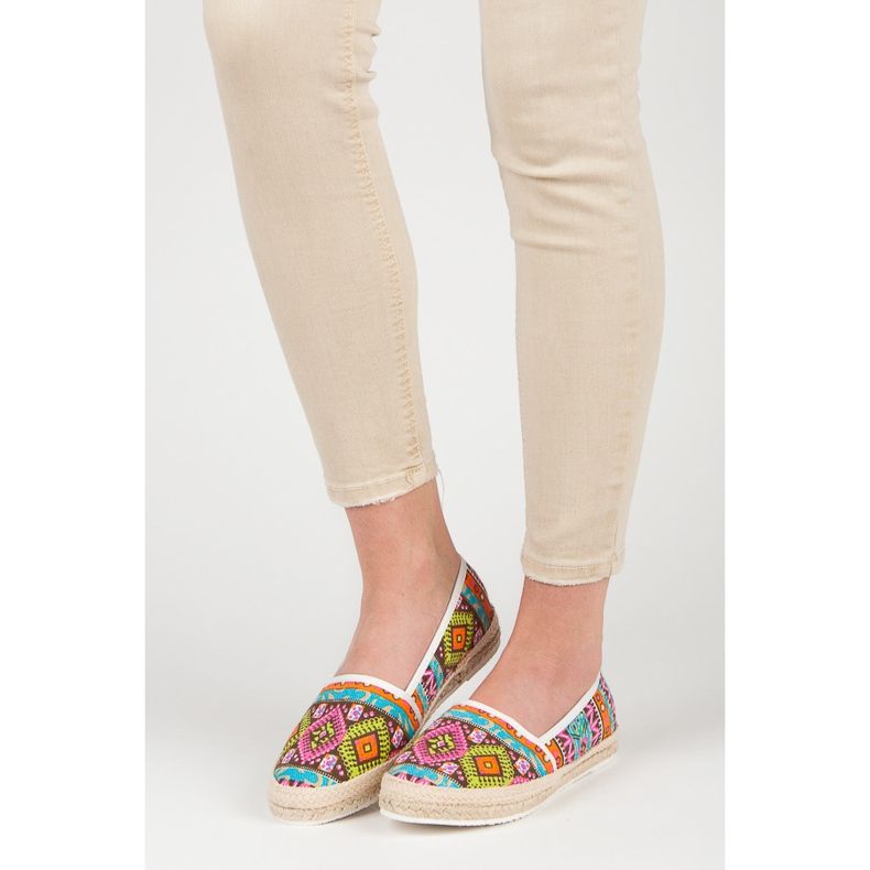 Espadrillas con fantasia etnica multicolore 1